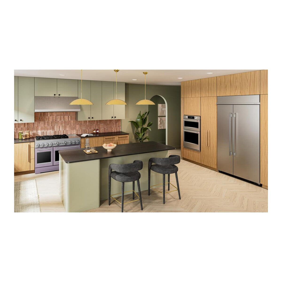 48-Inch 6 Burner Commercial-Style Dual Fuel Range with Griddle