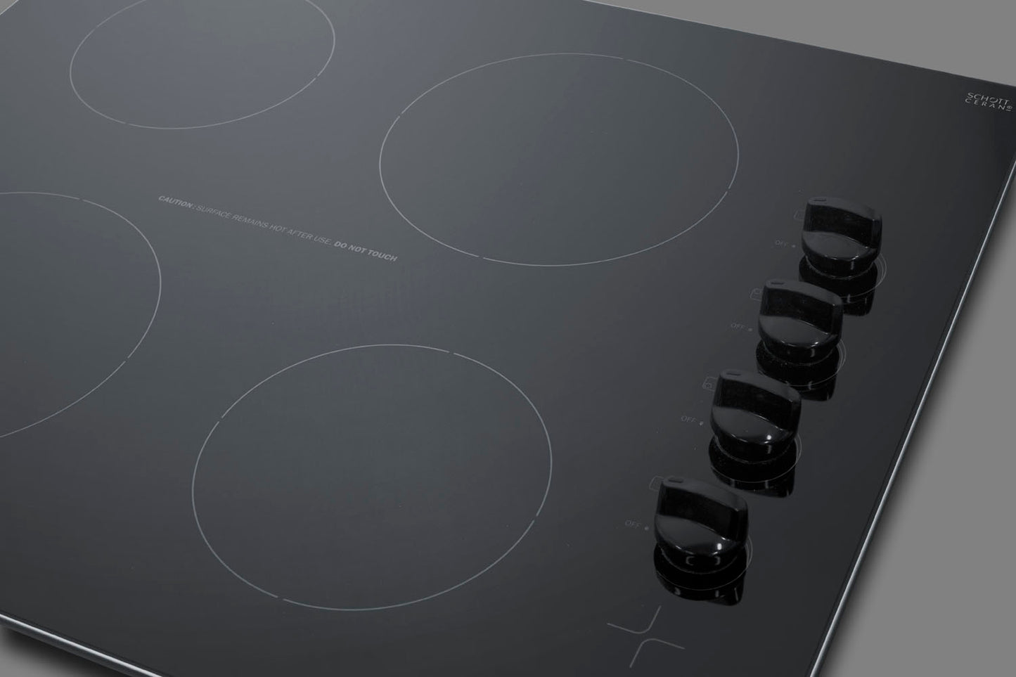 24" Wide 230V 4-Burner Radiant Cooktop