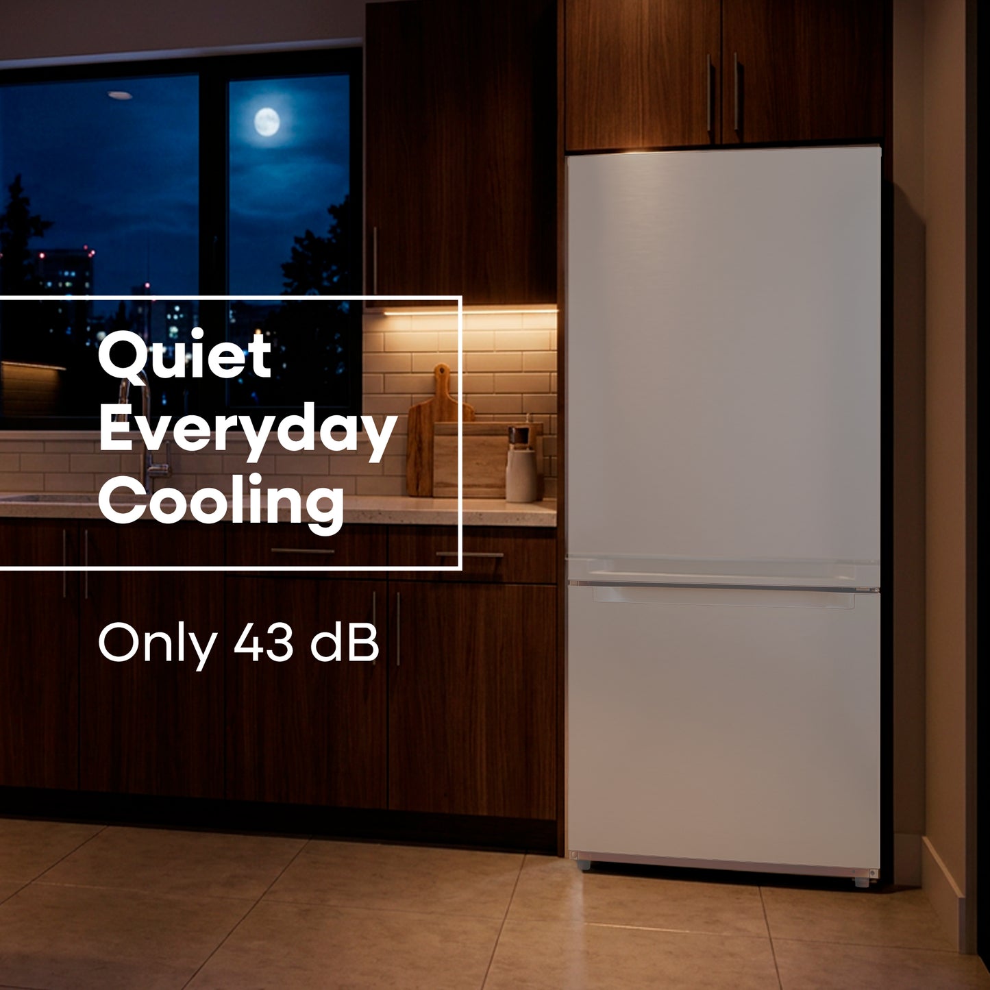 Element Electronics 18.7 cu. ft. Bottom Freezer Refrigerator - White, ENERGY STAR (ERBM19CBW)
