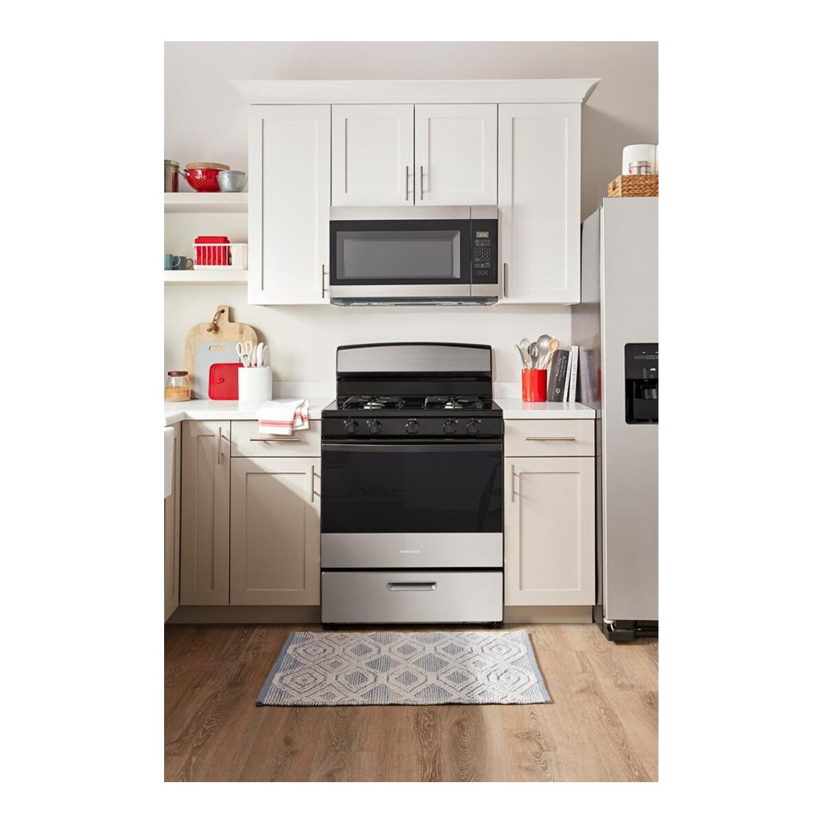 Amana® 30-inch Gas Range with Easy-Clean Glass Door