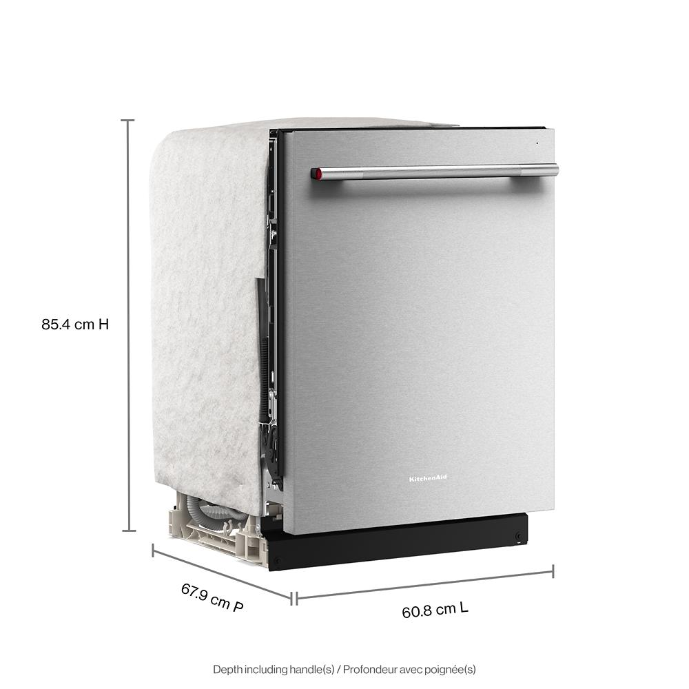 KitchenAid® Third Level Utensil Rack Dishwasher with 30+ Total Wash Jets in PrintShield™ Finish 47 dBA