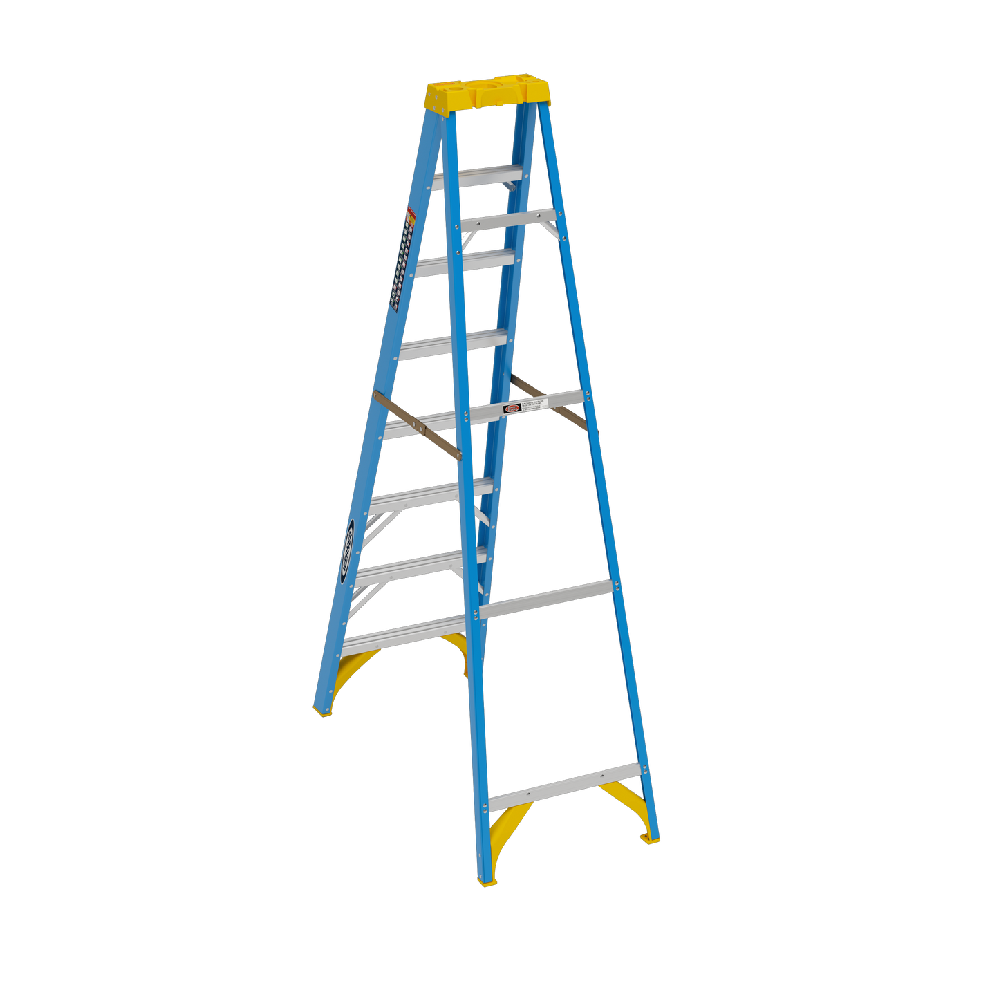 Werner 8 ft. Fiberglass Type I Step Ladder, 250 Lb. Capacity