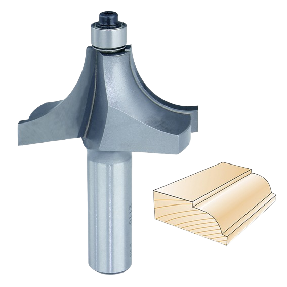Carbide-tipped beading bit for creating decorative edges on wood, part of Whiteside tool accessories under $100 collection