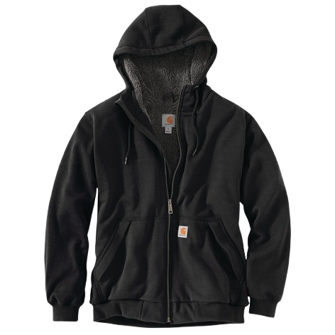 Carhartt Men's Rain Defender Relaxed Fit Midweight Sherpa-Lined Full-Zip Sweatshirt