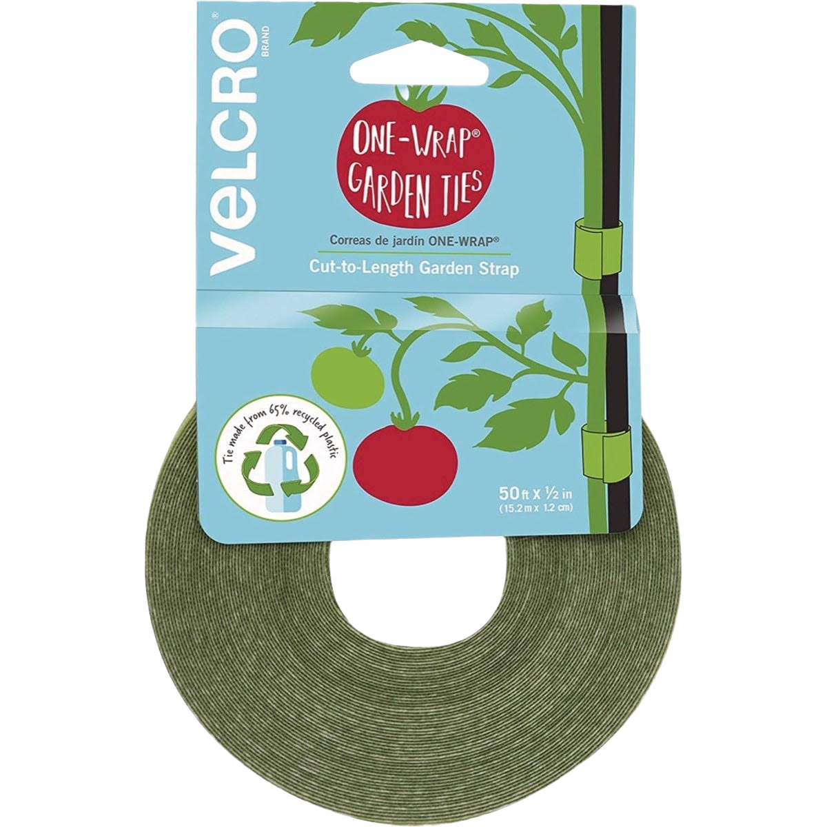 Green hook and loop garden strap for plant support in lawn care and garden projects under $50 collection