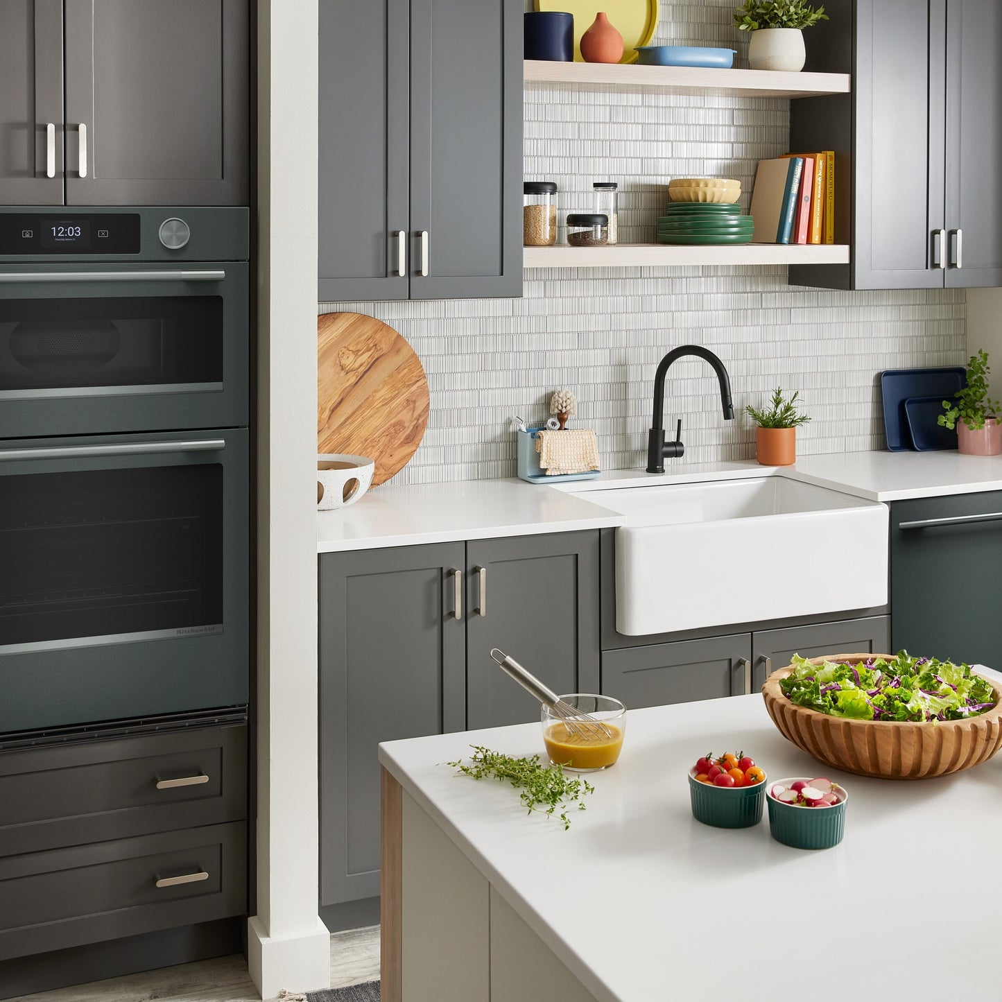 30-inch Smart Electric Combo Wall Oven with Assisted Cooking Modes - Juniper