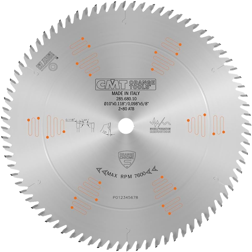 CMT Orange Tools 10" 80T Ultra Finish Saw Blade