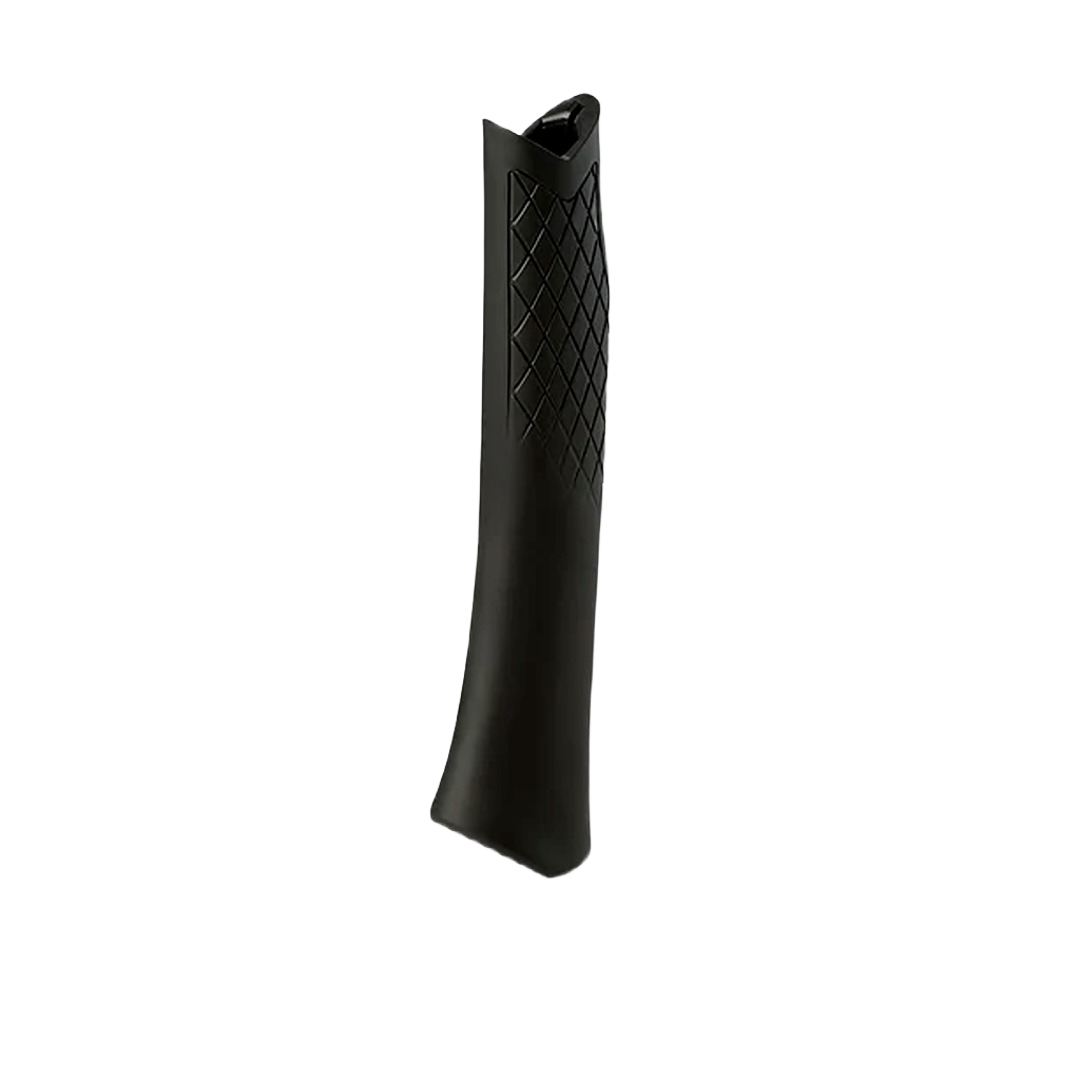 Black replacement grip with diamond pattern texture, designed for woodworking tool accessories and home improvement use