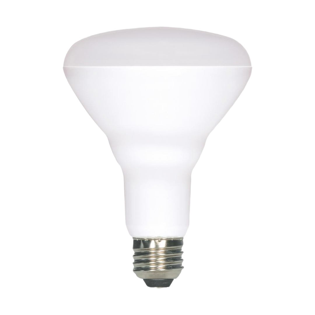White BR30 LED bulb with medium base for bright natural light in lighting and electrical collections