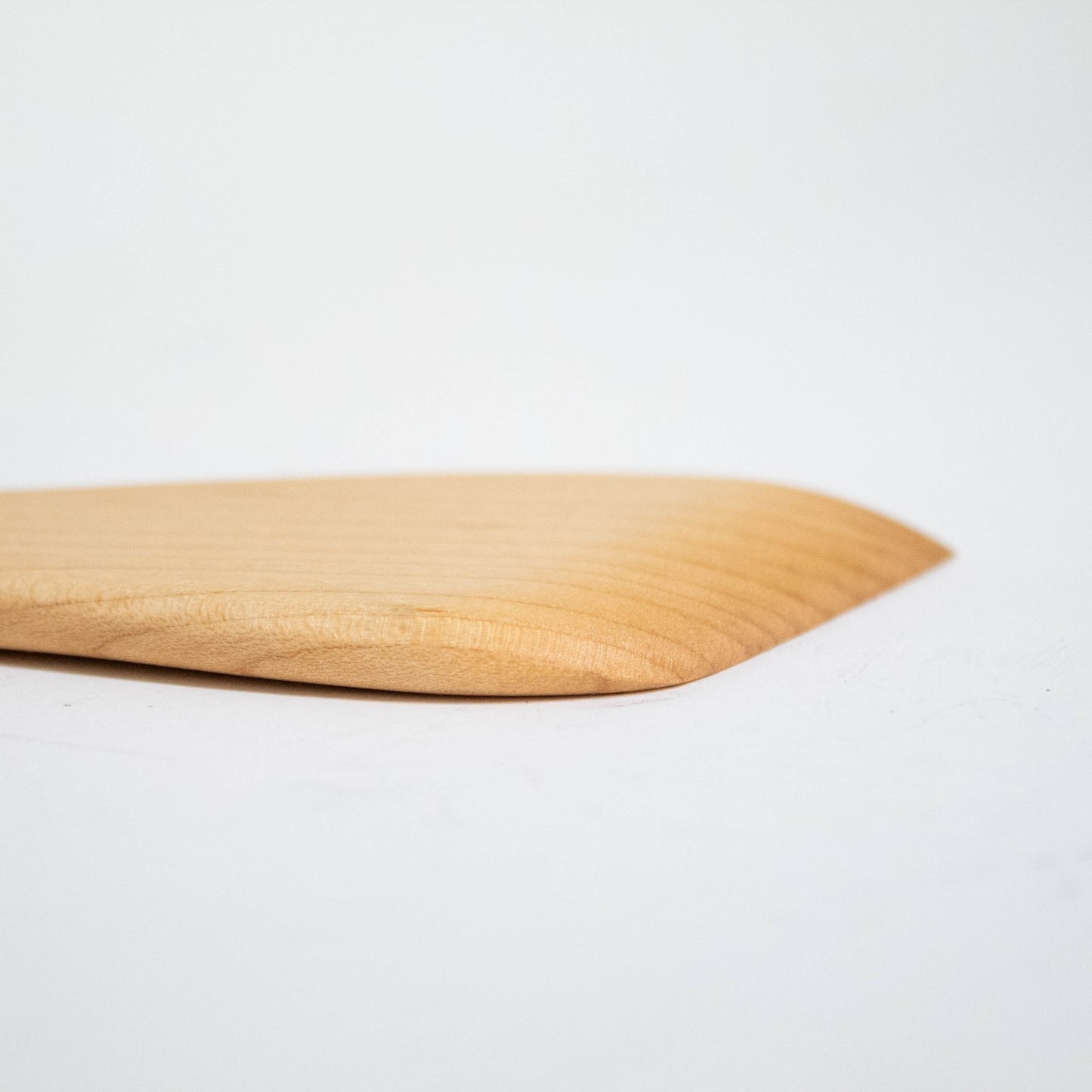 Smooth solid American Hard Maple wooden cooking spatula handcrafted for kitchenware and cooking utensils under $50