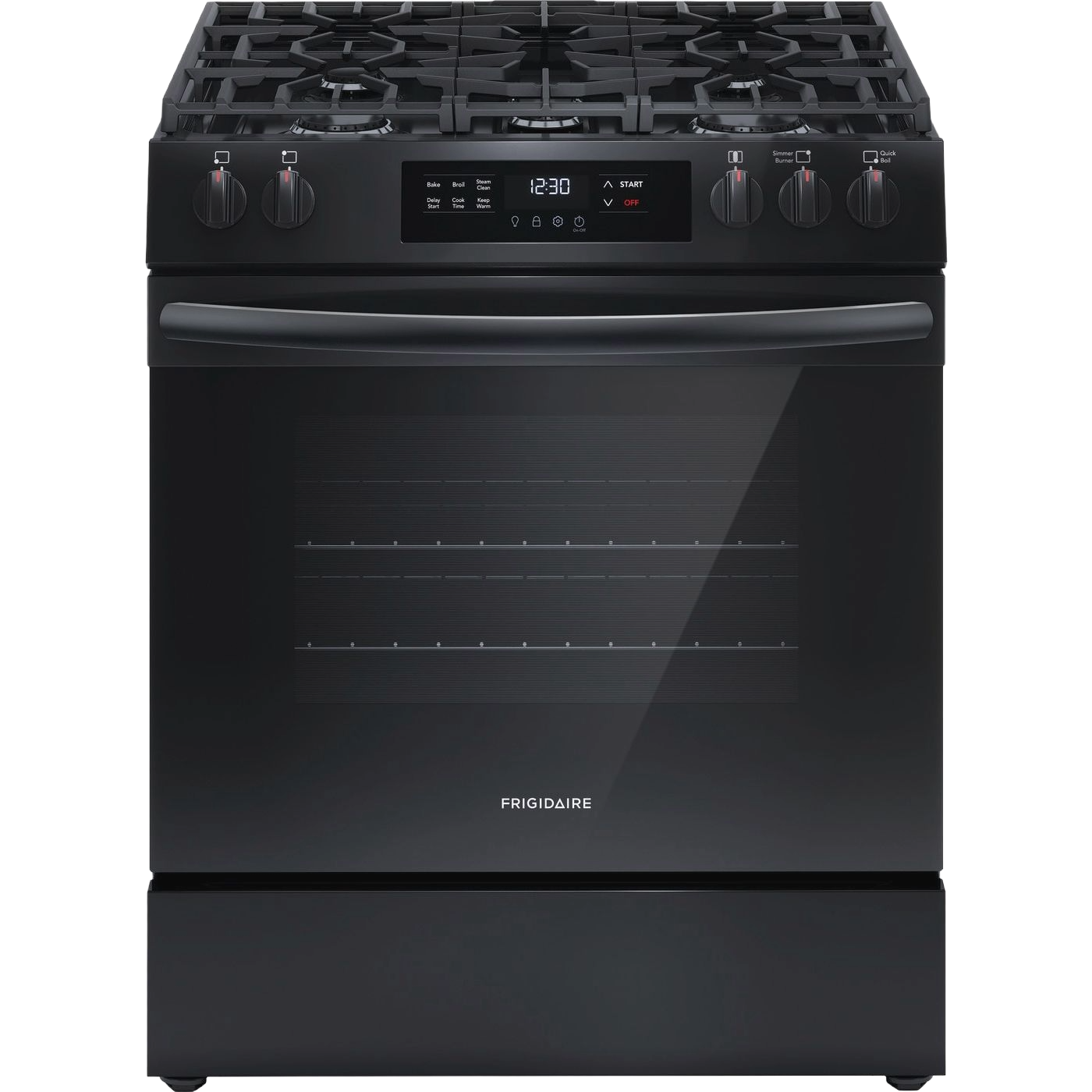 30" Front Control Gas Range with Steam Clean