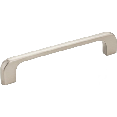 Satin nickel cabinet pull with 128mm center-to-center spacing, part of hardware and furniture accessories under $50 collections