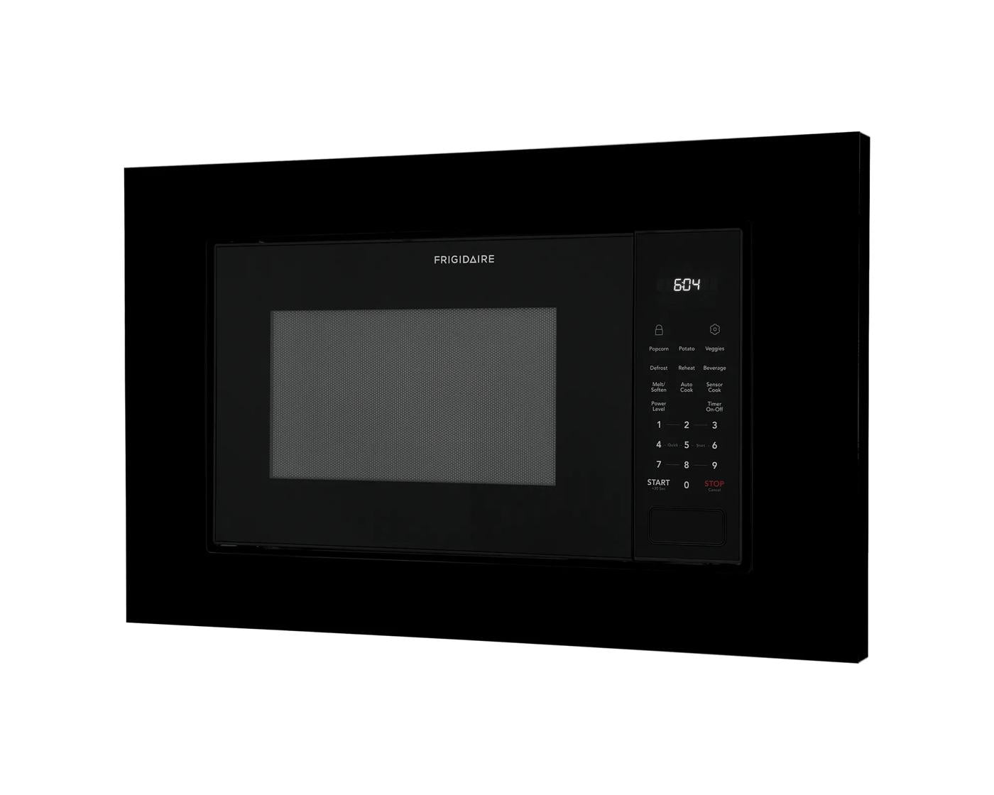 Smooth black microwave trim kit for built-in installation with digital control panel in Appliance Parts & Accessories category at Hartville Hardware
