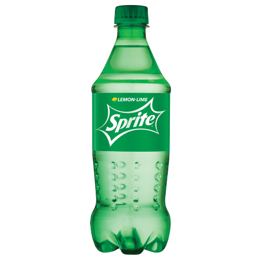 Green plastic 20 oz. lemon-lime sparkling beverage bottle in Drinks and Food & Beverage collections under $50