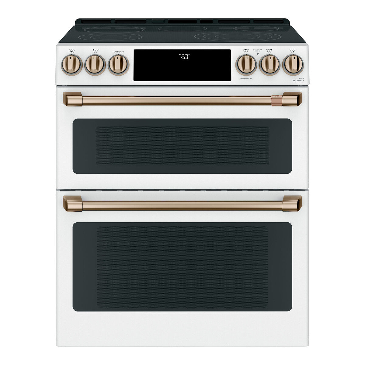 CAFÉ™ 30" Smart Slide-In, Front-Control, Radiant and Convection Double-Oven Range