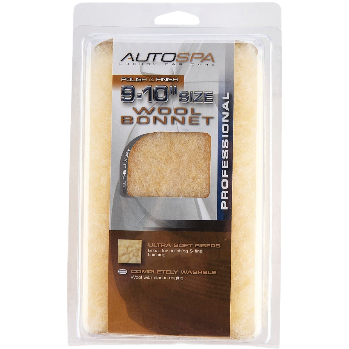 Auto Spa washable wool bonnet for 9-10 inch polishing pads in automotive cleaning and polishing supplies