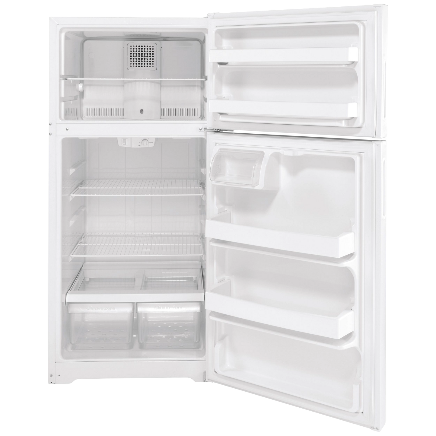 GE® ENERGY STAR® 16.6 Cu. Ft. Recessed Handle Top-Freezer Refrigerator