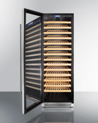 24" wide single zone wine cellar with wooden racks and digital temperature controls from Refrigerators collection