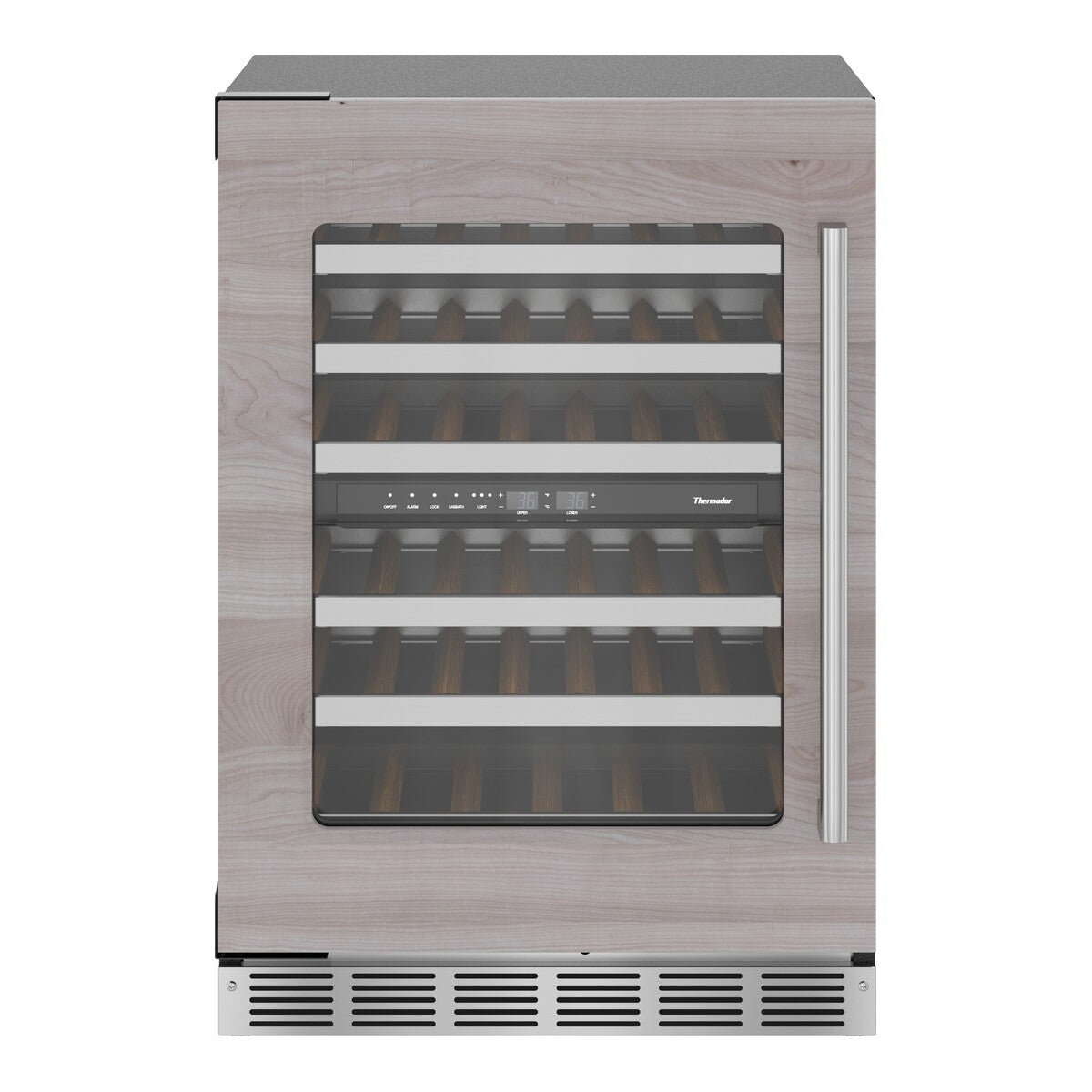 Freedom®, Under Counter Wine Cooler with Glass Door, 24'', Panel Ready, Left Hinge