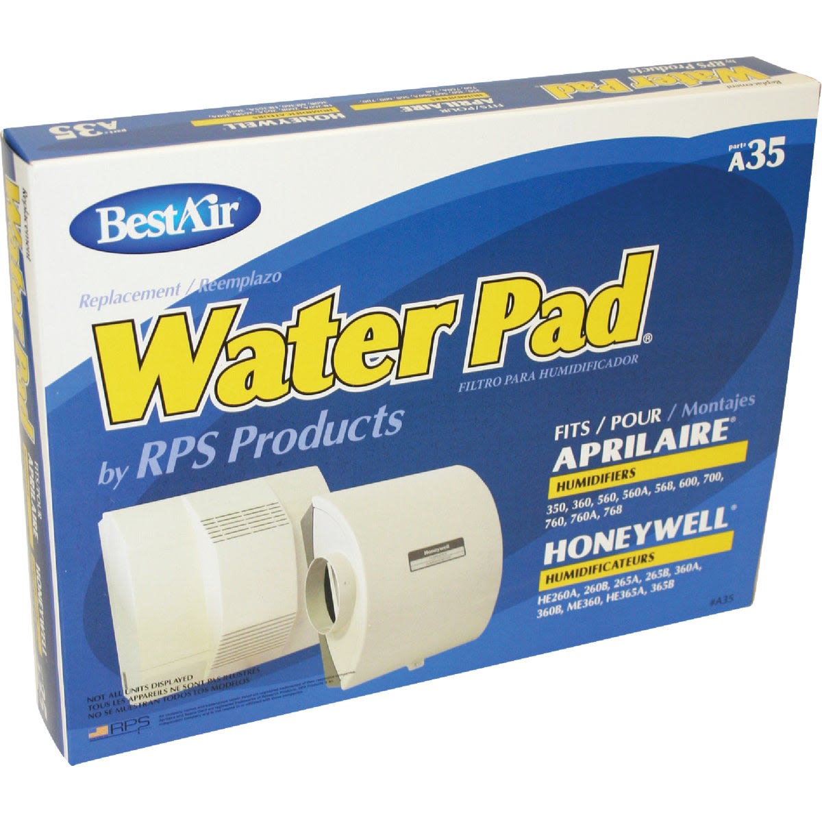 Boxed humidifier replacement wick filter compatible with Aprilaire and Honeywell models, ideal for indoor tools collections