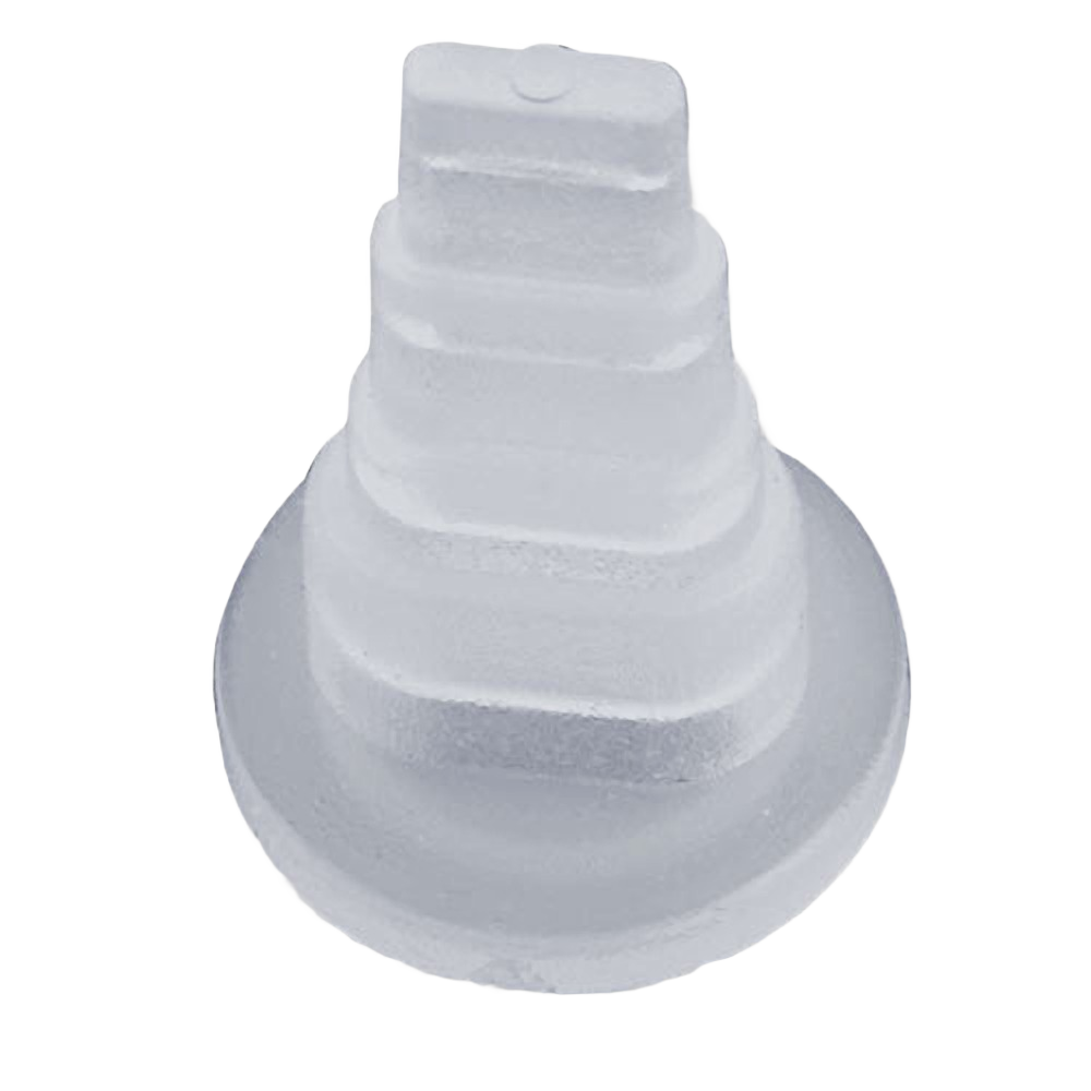 Small translucent plastic blade tip designed for precise application in tools and home improvement tasks