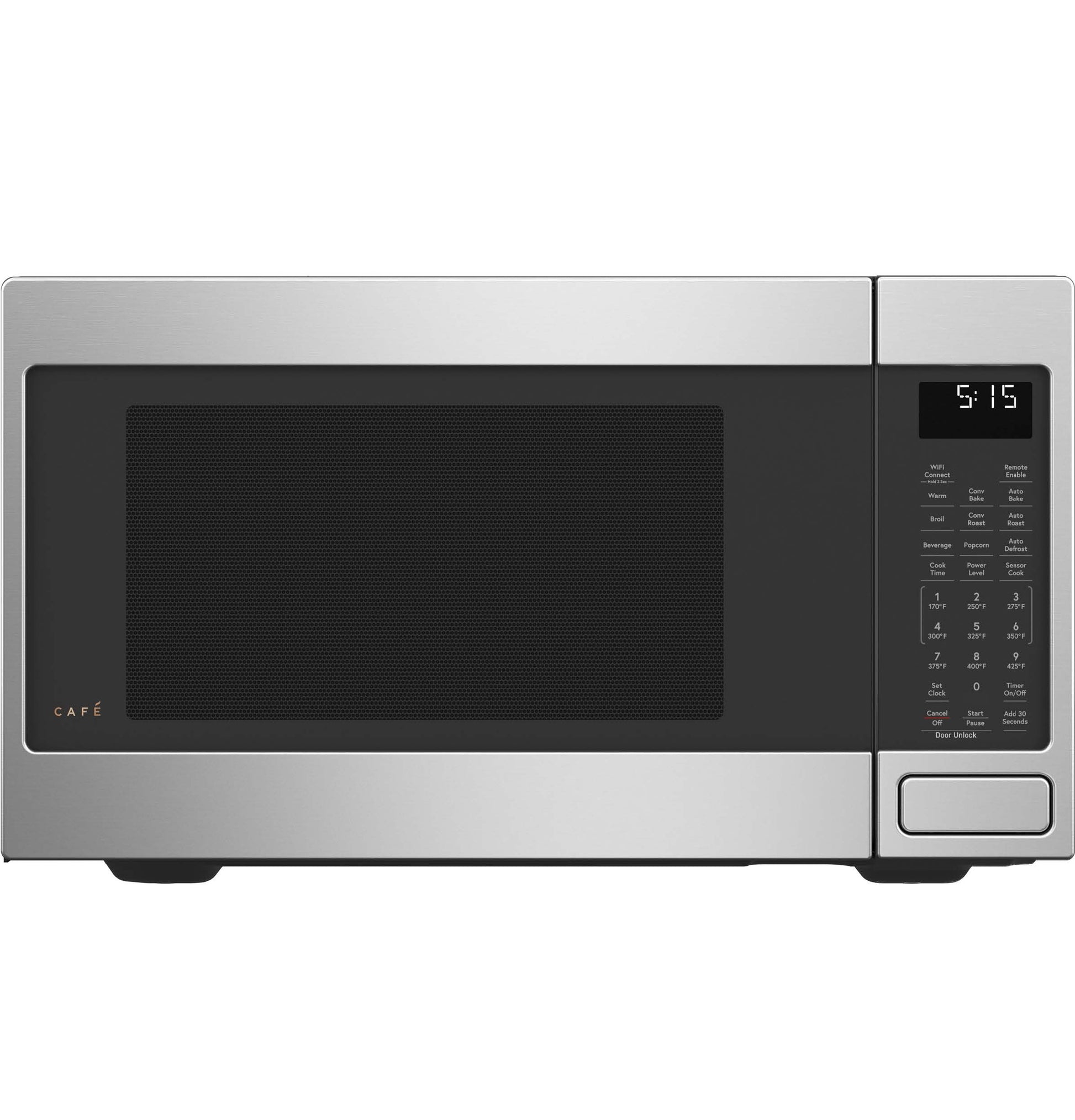 Stainless steel smart countertop microwave with digital display and control panel in Microwaves and Kitchen & Kitchenware collections