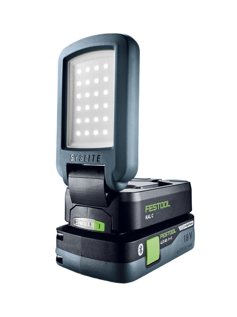 Compact cordless task light with adjustable LED panel and 18-volt battery, ideal for work lights and home improvement tools