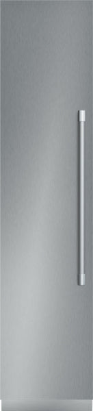 Tall stainless steel built-in freezer column door with sleek vertical handle in Appliances and Kitchen & Kitchenware collections