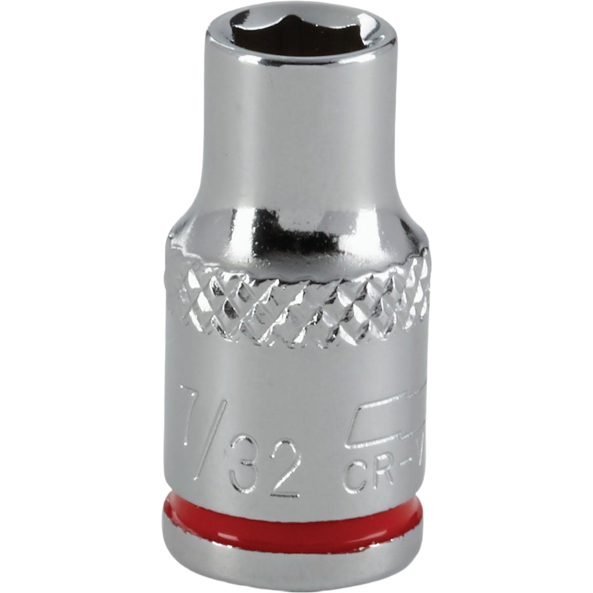 6-point shallow socket with 1/4 inch drive and size marking for hand tools and woodworking collections under $50