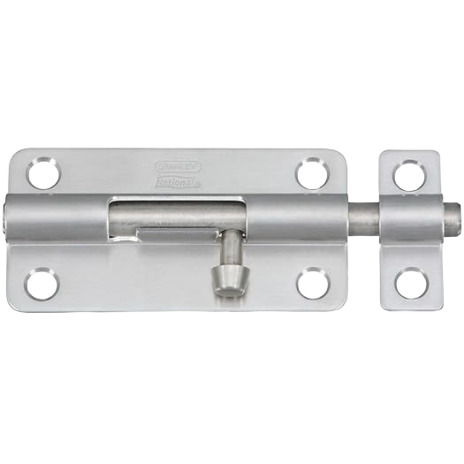 4-inch stainless steel door barrel bolt for secure locking on doors and cabinets in hardware and door accessories collections