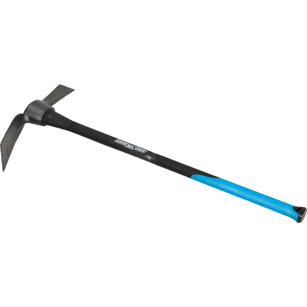 Heavy-duty cutter mattock with fiberglass handle for gardening and outdoor tools, ideal for lawn and garden tasks under $100