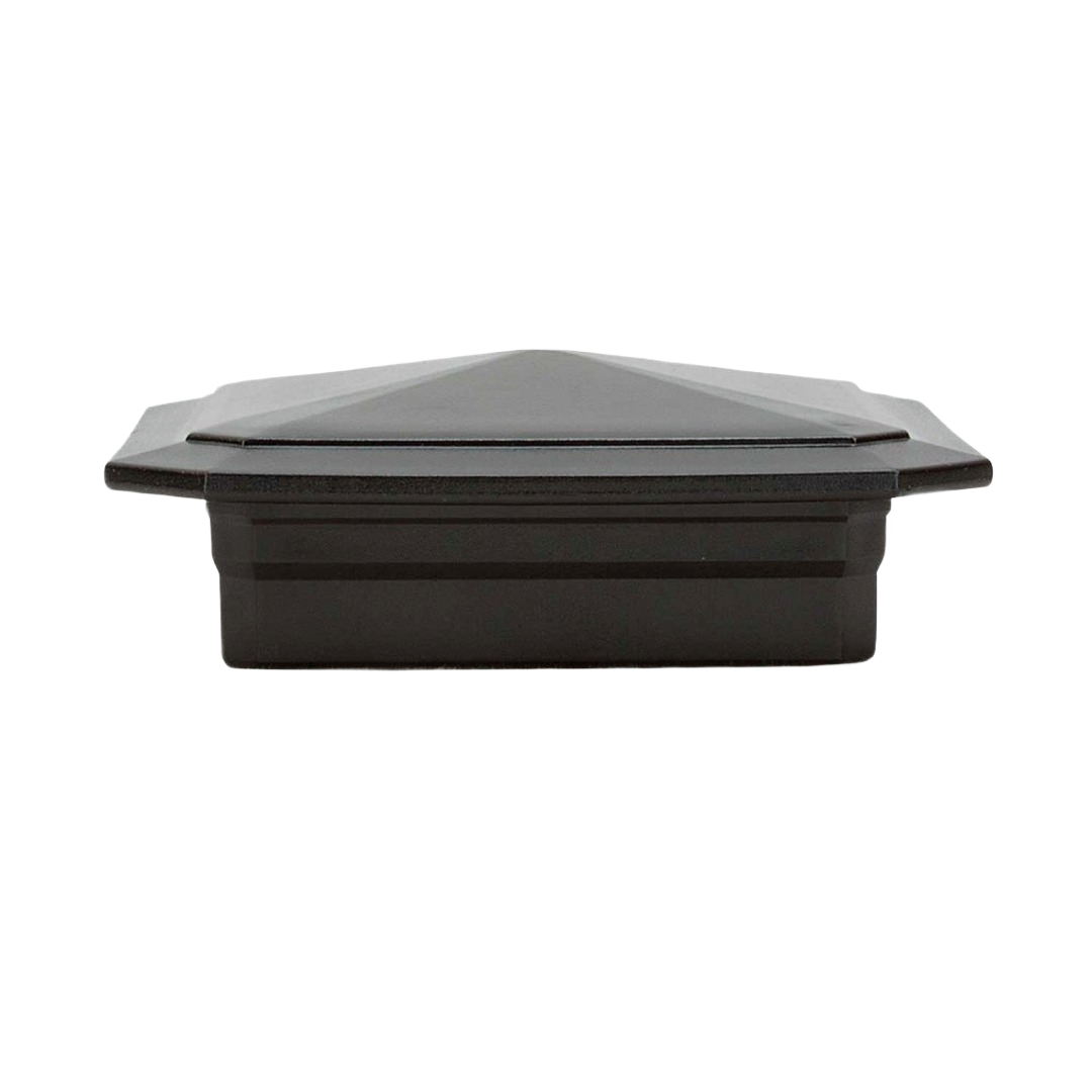 Matte espresso deck post cap for outdoor living and lumber building supplies in home improvement collections