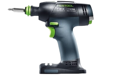 Festool cordless Li-Ion drill with brushless motor and FastFix system for woodworking and power tool applications