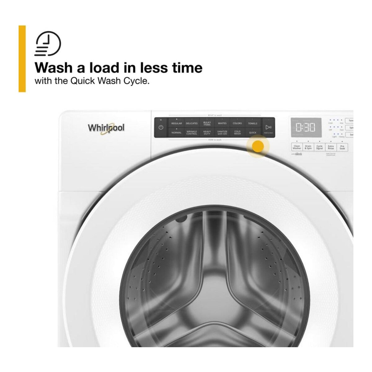 4.3 cu. ft. Closet-Depth Front Load Washer with Intuitive Controls