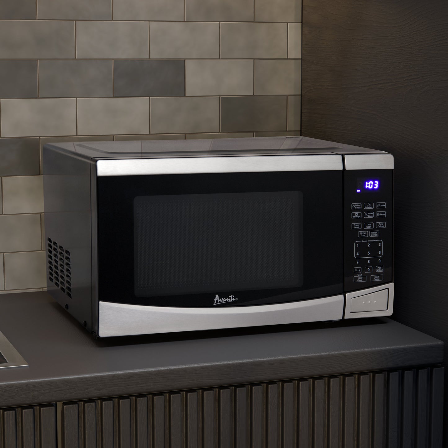 Avanti Countertop Microwave Oven, 0.9 cu. ft. - Black