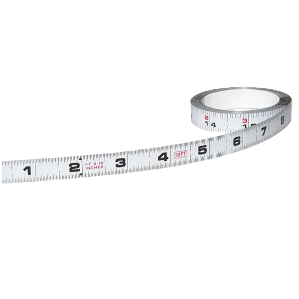 Flexible self-adhesive steel measuring tape with 12-foot length for woodworking and home improvement tasks under $50 collections