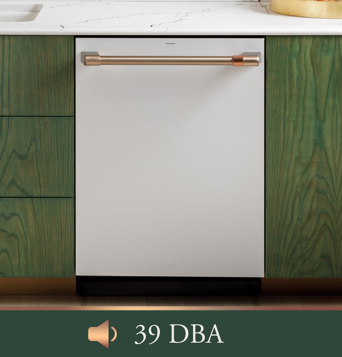 CAFÉ™ CustomFit ENERGY STAR Stainless Interior Smart Dishwasher with Ultra Wash Top Rack and Dual Convection Ultra Dry, LED Lights, 39 dBA