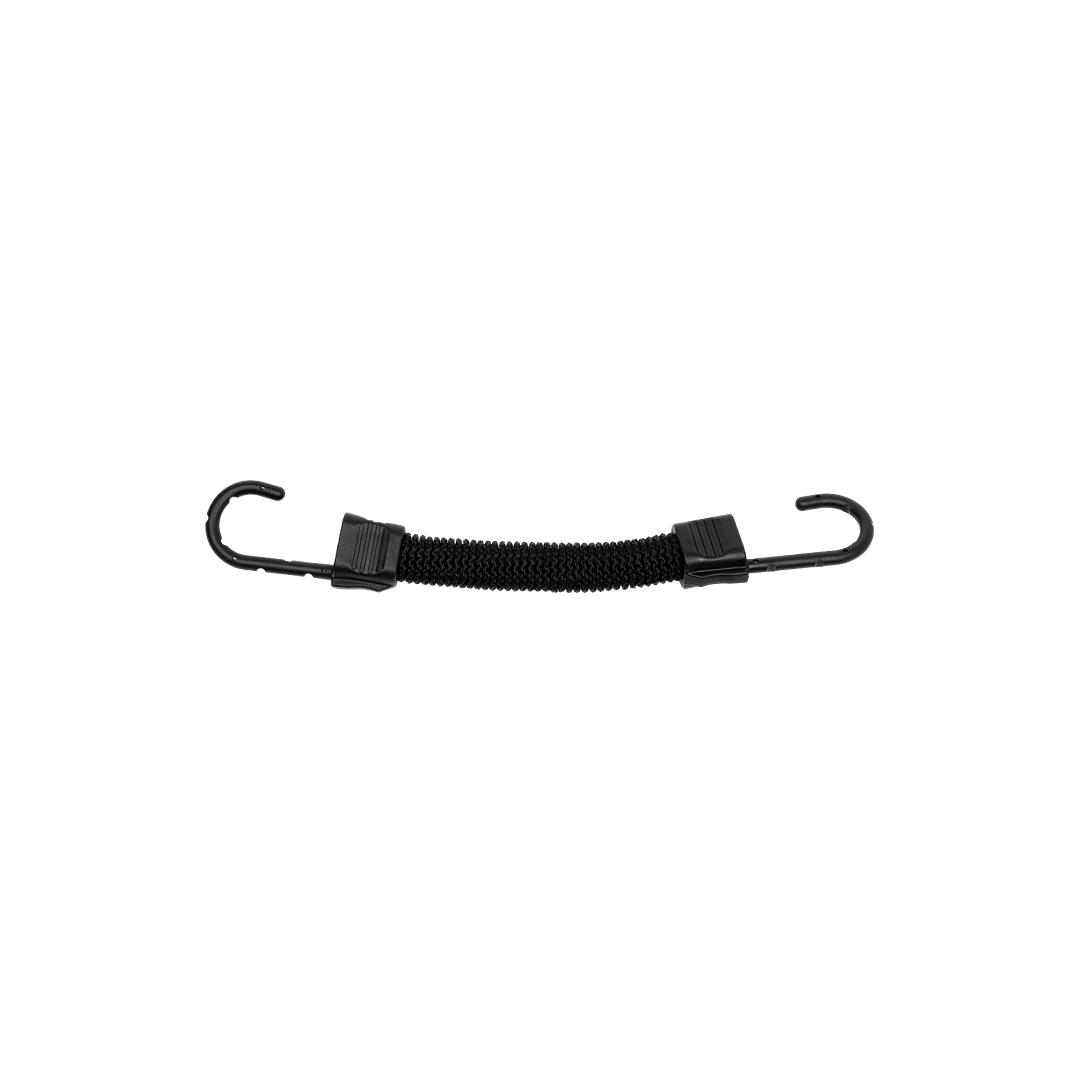 Black 4-inch stretch cord with hooks for securing items from Cargo & Tie Downs and Automotive Tools collections