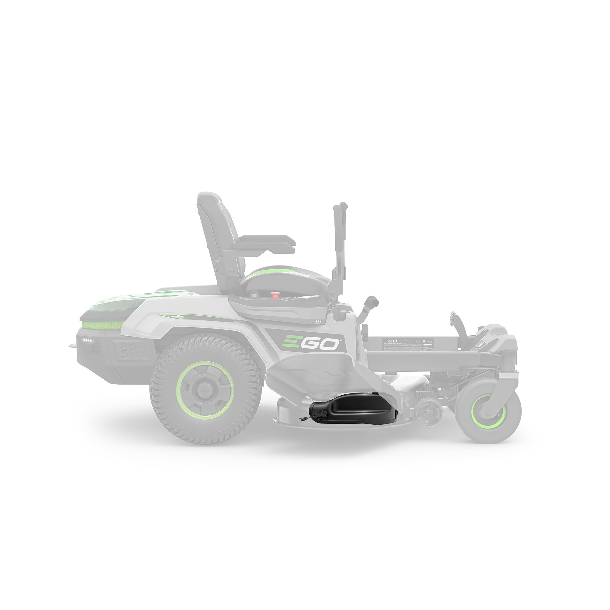 EGO riding mower with black mulch plug attachment for efficient grass clipping recycling, under $50 in Parts & Lubricants at Hartville Hardware