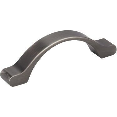 3-inch center-to-center cabinet pull in bushed pewter finish for furniture hardware and home improvement projects