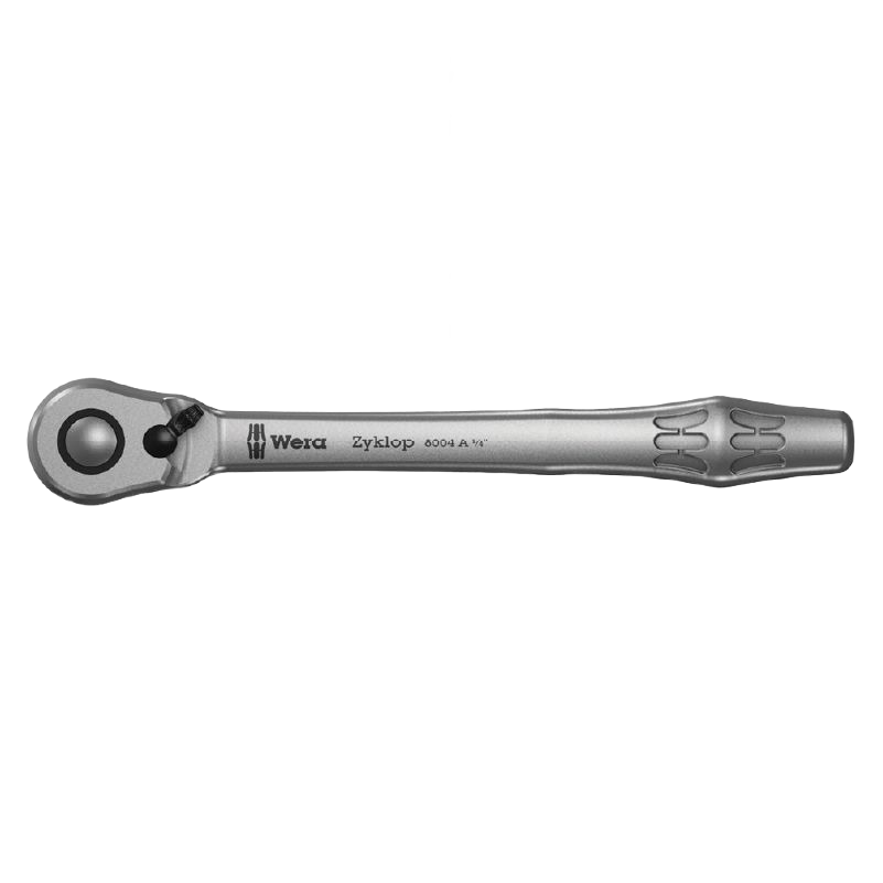 Sleek metal ratchet with switch lever and ergonomic handle for precise tightening in home improvement projects