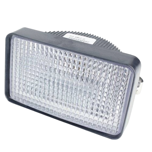 Rectangular work light with clear lens and black housing for John Deere parts and accessories under $100 collection
