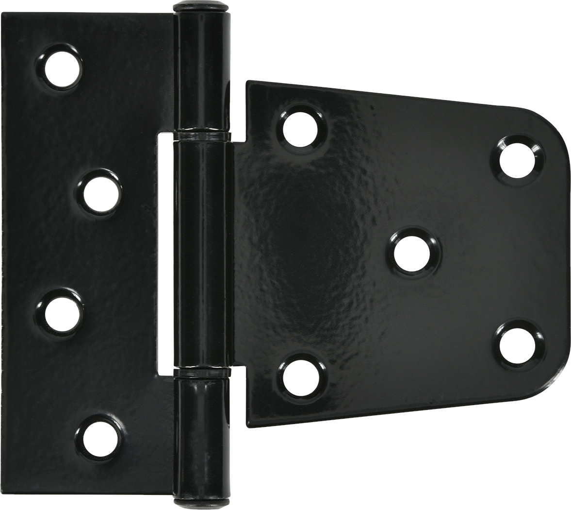 Hardware Essentials 3-1/2" Heavy Duty T-Hinge Black, 2-Pack