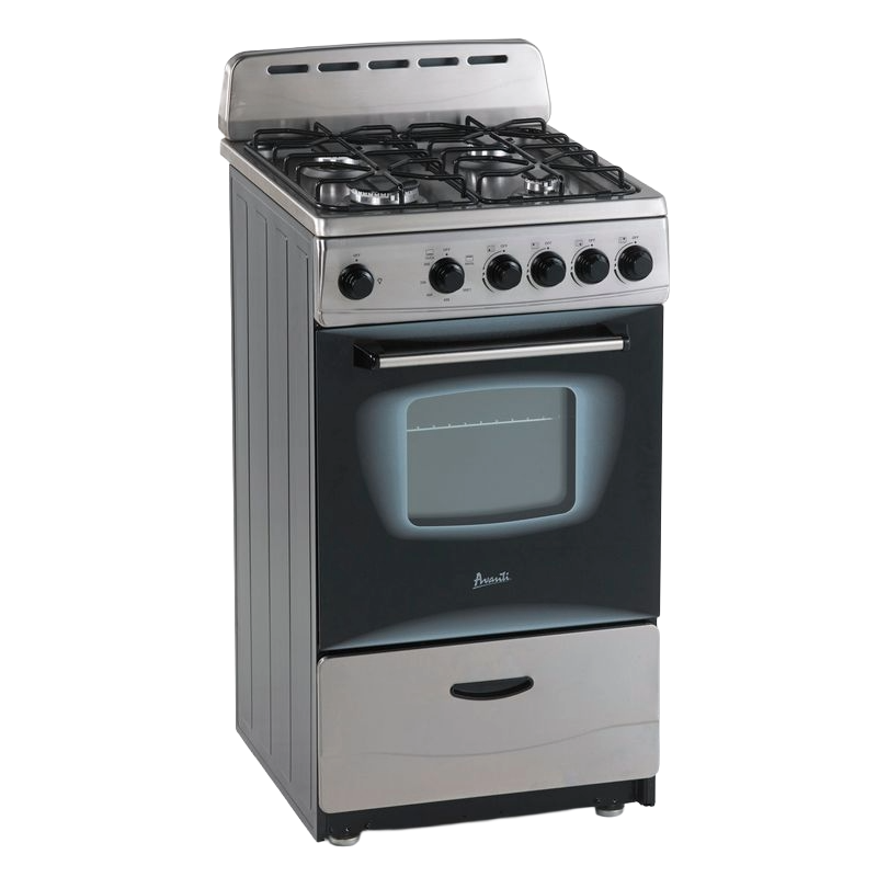 Avanti 20" Compact Gas Range Oven - Stainless Steel
