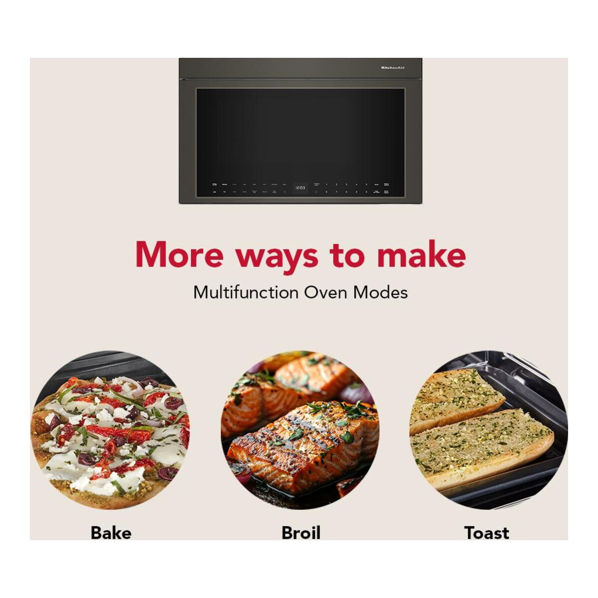 Multifunction Over-the-Range Microwave Oven with Infrared Sensor Modes