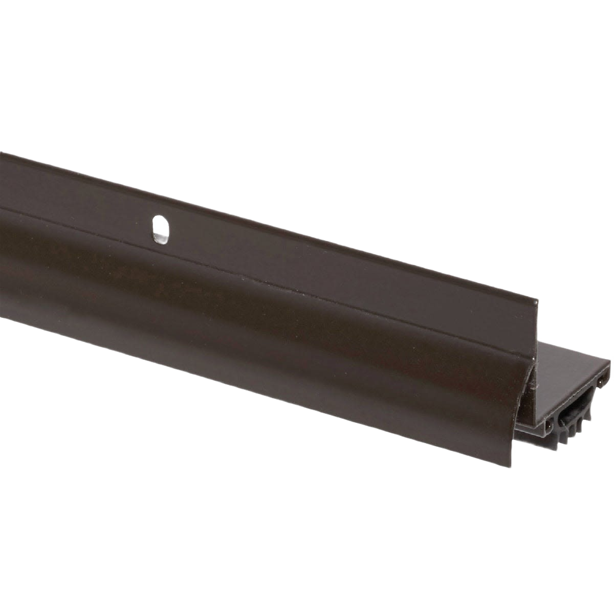 Bronze aluminum L-shaped door bottom with drip cap for sealing doors, part of hardware and home improvement under $50 collection