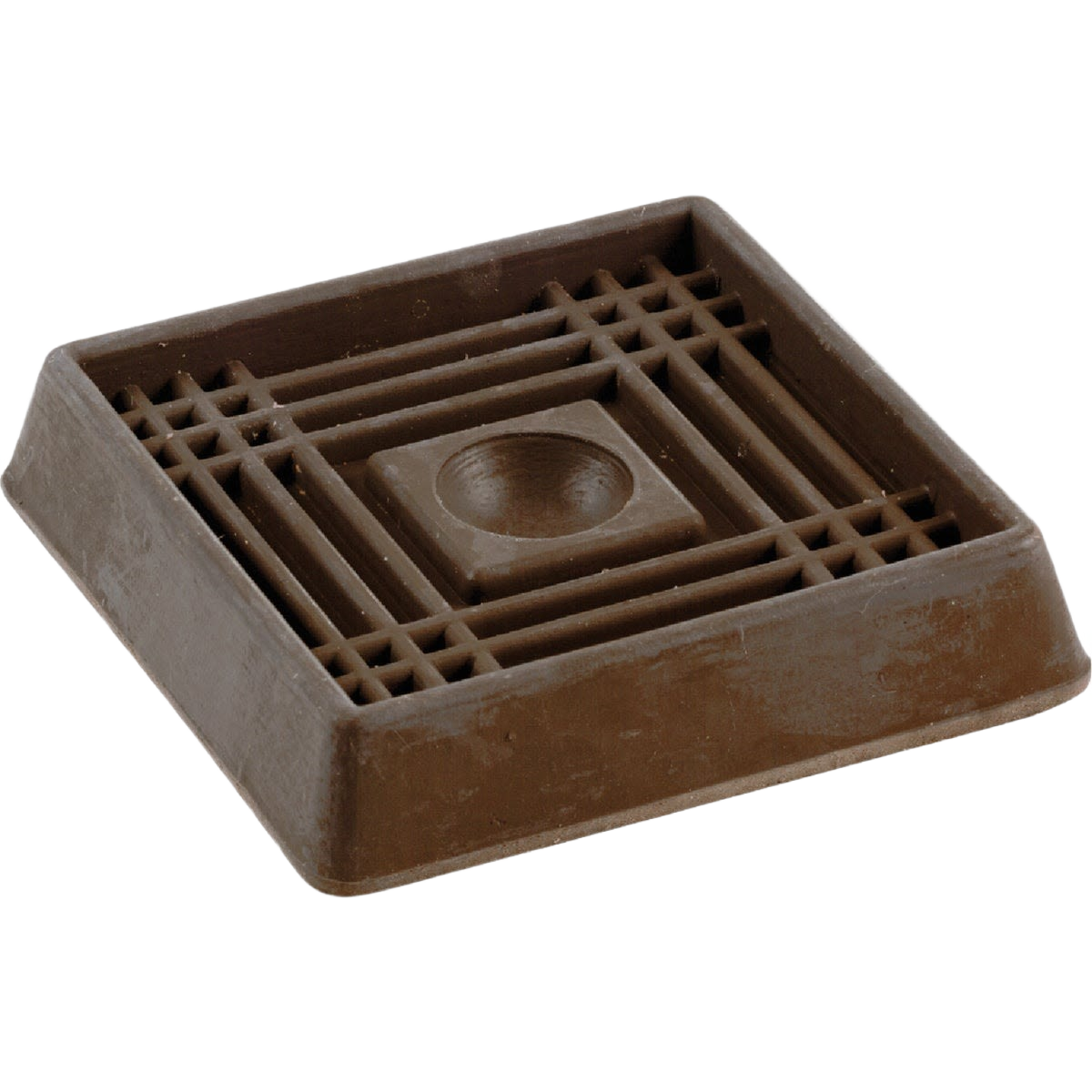 Brown durable rubber square furniture leg cup for floor protection in hardware and furniture accessories collections under $50