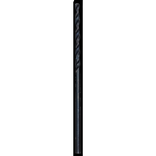 Black oxide coated 1/16 inch drill bit designed for durability in power tool accessories and home improvement tasks