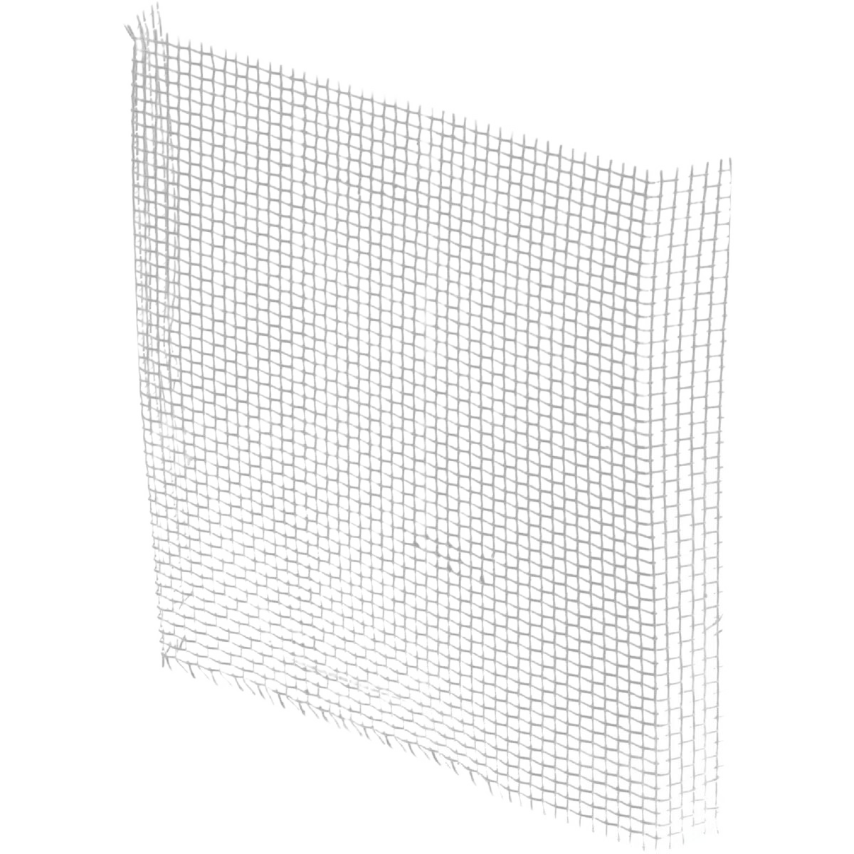 Square aluminum mesh patch with fine grid pattern for screen repair in tools and home improvement projects