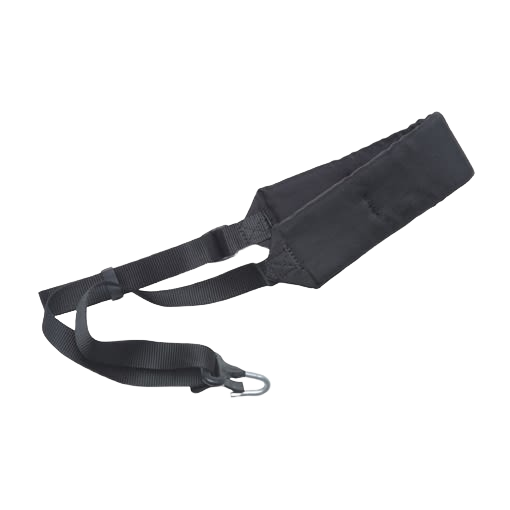 Padded black single shoulder harness strap with metal clip for power tool accessories and home improvement tasks under $50